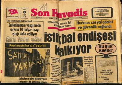 Son Havadis Gazetesi 4 Ocak 1976 - İstikbal Endişesi Kalkıyor GZ60368 - 1