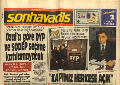 Son Havadis Gazetesi 4 Ocak 1984 - Kıbrıstan 1500 Asker Çekiyoruz - Özala Göre DYP Ve SODEP Seçime Katılamayacak GZ121127 - 1