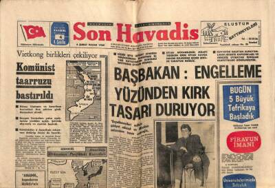 Son Havadis Gazetesi 4 Şubat 1968 - Komünist Taarruzu Bastırıldı GZ56453 - 1