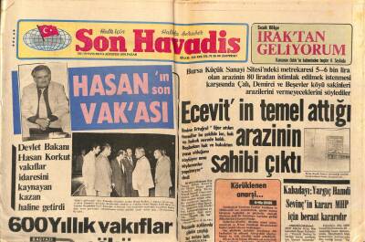 Son Havadis Gazetesi 5 Ağustos 1979 - Muazzez Abacı İstanbulun İki Yakasını Birleştirdi GZ91683 - 1