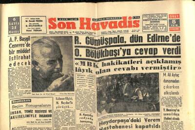 Son Havadis Gazetesi 5 Ekim 1961 - Haydarpaşada Verem Hastanesi Kapatıldı GZ74205 - 1