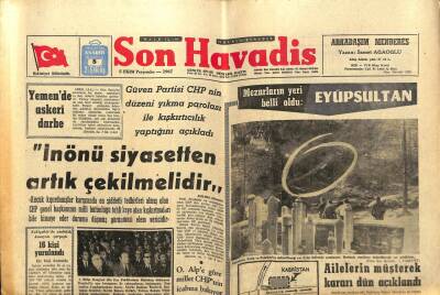 Son Havadis Gazetesi 5 Ekim 1967 - Yemende Askeri Darbe GZ97998 - 1