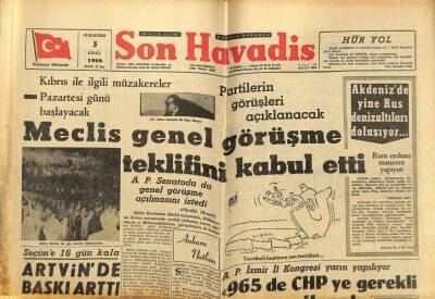 Son Havadis Gazetesi 5 Eylül 1964 - 3 Sarhoş Polisin Tecavüzüne Maruz Kalan Perihan Altındağ Değil Beyiye Aksoy İmiş GZ59408 - 1
