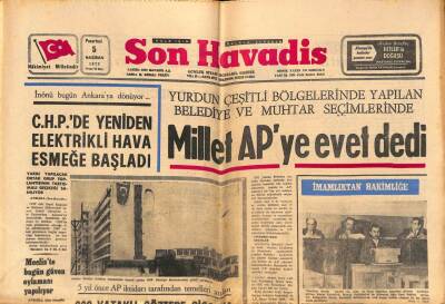 Son Havadis Gazetesi 5 Haziran 1972 - Askeri Ceza Kanununun Yeni Şekli Yürürlükte GZ88945 - 1