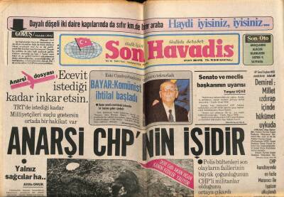 Son Havadis Gazetesi 5 Kasım 1978 - Bayar Komünist İhtilal Başladı GZ99120 - 1