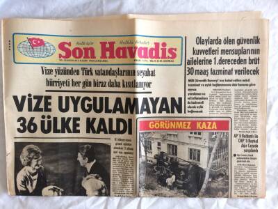 Son Havadis Gazetesi 5 Kasım 1980 - Ve İşte Gerçek Hal Hal * Barış Manço - Nazan Şoray GZ73287 - 1