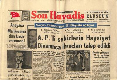 Son Havadis Gazetesi 5 Mayıs 1968 - Memleketimizde İlk Defa Tertiplenen Trakya Rallysi Dün Başladı GZ76042 - 1