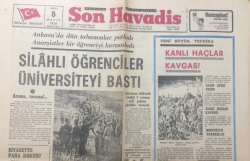 Son Havadis Gazetesi 5 Mayıs 1970 - Silahlı Öğrenciler Üniversiteyi Bastı - GZ12168 - 2