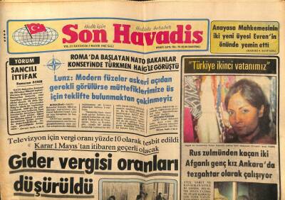 Son Havadis Gazetesi 5 Mayıs 1981 - Banker Kaçtellinin Kastelliyi Ziyareti GZ69781 - 1