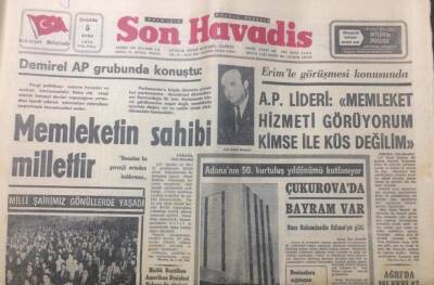 Son Havadis Gazetesi 5 Ocak 1972 - Memleketin Sahibi Millettir - GZ12437 - 2