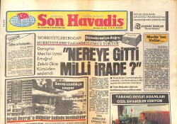 Son Havadis Gazetesi 6 Ağustos 1982 - Bülent Ersoy Sahneyi, Osman Kavran Milyonları Düşünüyor - İsrail Beyrut'u Dalgalar Halinde Bombalıyor GZ143059 - 1