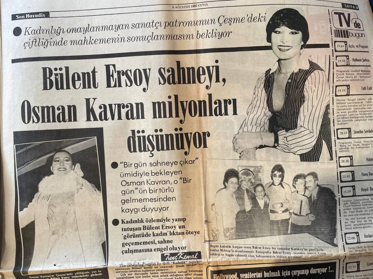 Son Havadis Gazetesi 6 Ağustos 1982 - Bülent Ersoy Sahneyi, Osman Kavran Milyonları Düşünüyor - İsrail Beyrut'u Dalgalar Halinde Bombalıyor GZ143059 - 2