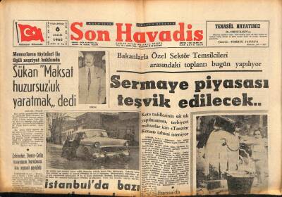 Son Havadis Gazetesi 6 Aralık 1965 - Galatasaray2 Fenerbahçe0 GZ56547 - 1