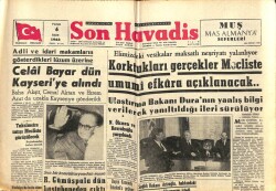 Son Havadis Gazetesi 6 Ekim 1963 - Celal Bayar Dün Kayseriye Alındı - R.Gümüşpala Dün Hastahaneden Çıktı GZ102059 - 1