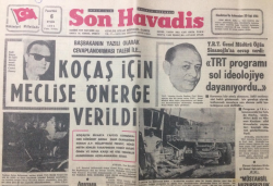 Son Havadis Gazetesi 6 Eylül 1971 - Koçaş İçin Meclise Önerge Verildi - GZ12886 - 2
