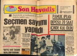 Son Havadis Gazetesi 6 Eylül 1982 - Pamuk İpliği Deposu 20 Saat İçinde Kül Oldu GZ69750 - 1