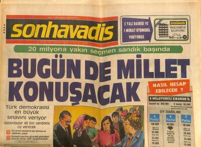 Son Havadis Gazetesi 6 Kasım 1983 - Andropovun Hasta Olduğu Açıklandı ! GZ102170 - 2