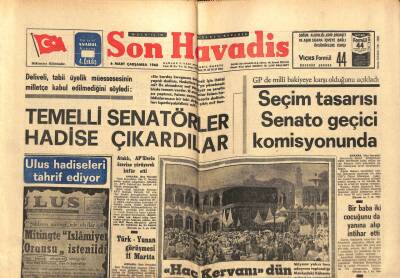Son Havadis Gazetesi 6 Mart 1968 - Ataklı , APlilerin Üzerine Yürüyerek Küfür Etti GZ102306 - 2