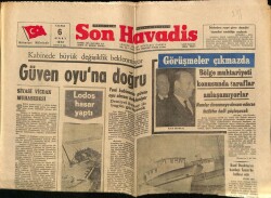 Son Havadis Gazetesi 6 Mart 1970 - Sanatçılar Grev İçin TRTye 6 Gün Tanıdılar GZ69249 - 2