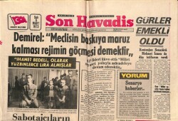 Son Havadis Gazetesi 6 Mart 1973 - 2 İspanyol Uçağı Havada Çarpıştı 69 Kişi Öldü GZ69470 - 2