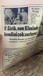 Son Havadis Gazetesi 6 Mayıs 1967 - Fatma Girik , Son Filminde Kendini Çok Zorluyor - General Pattakos İle Konuştum GZ121021 - 2