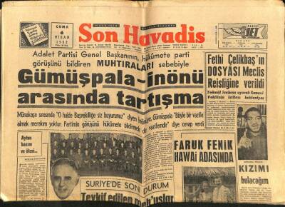Son Havadis Gazetesi 6 Nisan 1962 - Liz Taylor Evlenmeye Hazır GZ80503 - 1