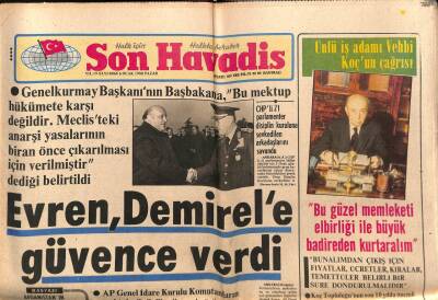 Son Havadis Gazetesi 6 Ocak 1980 - Amerika Sovyetlerle Siyasi Ve Ekonomik Ambargo Koydu GZ87572 - 1