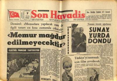 Son Havadis Gazetesi 7 Aralık 1966 - 2 Er Üzerine Benzin Dökerek İntihar Etti GZ59531 - 1