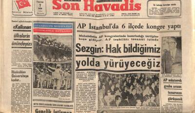 Son Havadis Gazetesi 7 Ekim 1968 - Solcu Ve Yıkıcı Muhalefet Hür Düzeni Ve Huzuru Bozmak İstiyor GZ56472 - 1