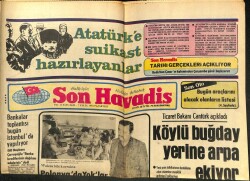 Son Havadis Gazetesi 7 Eylül 1981 - Bankalar Toplantısı Bugün İstanbulda Yapılıyor GZ102206 - 1