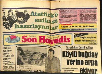Son Havadis Gazetesi 7 Eylül 1981 - Bankalar Toplantısı Bugün İstanbulda Yapılıyor GZ102206 - 2