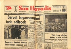 Son Havadis Gazetesi 7 Mart 1968 - Mevhibe İnönünün Mevlanayı Ziyaretini CHPli Solcular Saklamak İstedi GZ102303 - 2