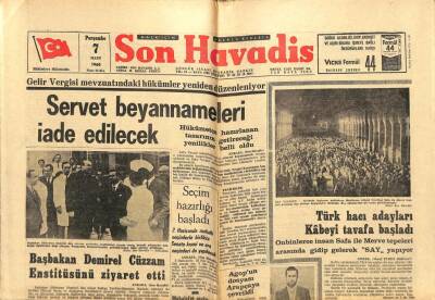 Son Havadis Gazetesi 7 Mart 1968 - Mevhibe İnönünün Mevlanayı Ziyaretini CHPli Solcular Saklamak İstedi GZ102303 - 2