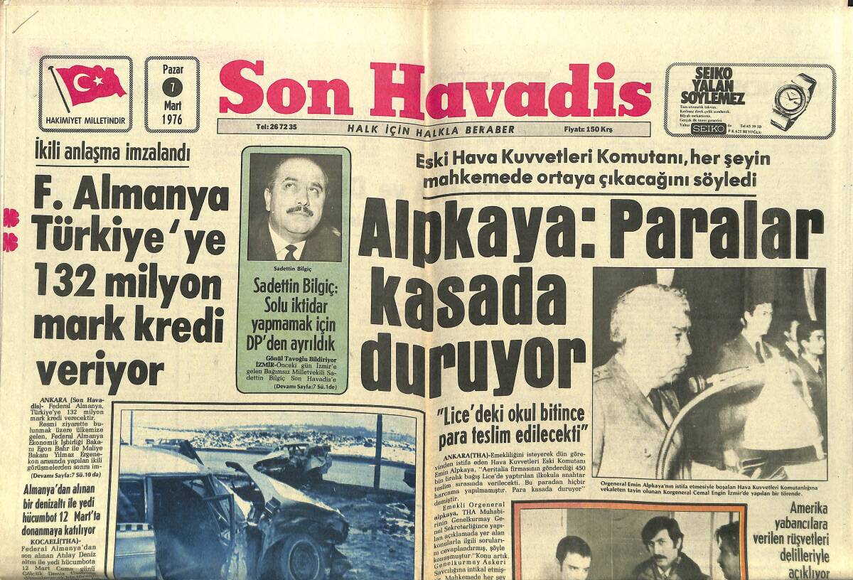 Son Havadis Gazetesi 7 Mart 1976 - Yarım Asırdır Bitmeyen Ezeli Rekabette 191. Randevu Fenerbahçe-Beşiktaş GZ142824 - 1