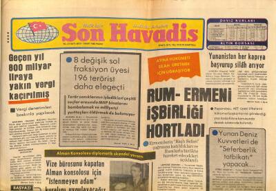 Son Havadis Gazetesi 7 Mart 1982 - İstanbul Londraya Benzedi - Rum-Ermeni İşbirliği Hortladı GZ121173 - 1