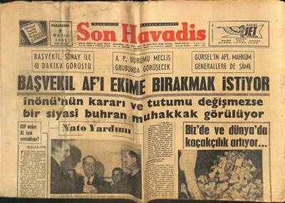 Son Havadis Gazetesi 7 Mayıs 1962 - Bizde Ve Dünyada Kaçakçılık Artıyor... GZ102095 - 2