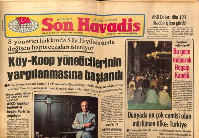 Son Havadis Gazetesi 7 Mayıs 1981 - Barış Manço , Baba Olma Sevinci İçinde Belçikanın Yolunu Tuttu GZ69782 - 1