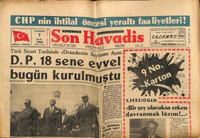 Son Havadis Gazetesi 7 Ocak 1963 - İETT Yeni Vergilerle Vatandaşı Soyuyor ! GZ74148 - 1