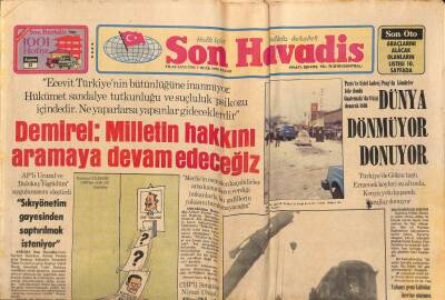 Son Havadis Gazetesi 7 Ocak 1979 - Suna Yıldızoğlu 3 Günde 4 Kilo Verdi GZ91685 - 1