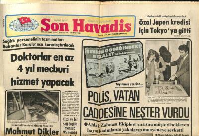 Son Havadis Gazetesi 7 Şubat 1981 - Türkiye Silahsızlanma Konferansına Üye Olmak İçin Girişimde Bulundu GZ102249 - 2