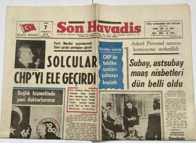 Son Havadis Gazetesi 7 Temmuz 1970 - Mazaretsiz İşe 10 Gün Gelmeyen Memur İstifa Etmiş Sayılacak GZ60306 - 1