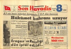 Son Havadis Gazetesi 8 Aralık 1963 - Şoförler Yılda 12 Milyon Lira Ceza Ödüyorlar... GZ65327 - 2