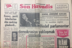 Son Havadis Gazetesi 8 Aralık 1971- Demirel Görüşünü Açıkladı - GZ12451 - 1