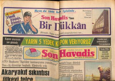 Son Havadis Gazetesi 8 Aralık 1978 - Akaryakıt Sıkıntısı Ülkeyi Felce Uğrattı GZ99113 - 1