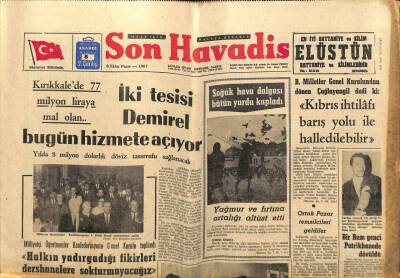 Son Havadis Gazetesi 8 Ekim 1967 - Fenerbahçe-Galatasaray 203üncü Defa Karşı Karşıya GZ97995 - 1