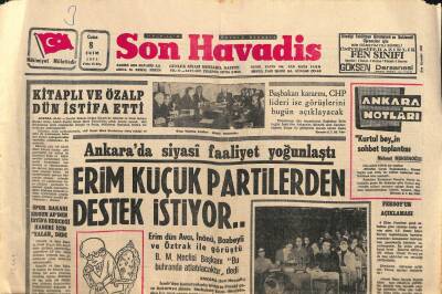 Son Havadis Gazetesi 8 Ekim 1971 - Yılmaz Güneyin de Katıldığı Kavgada Bir Kişi Bıçaklandı GZ114321 - 1
