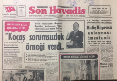 Son Havadis Gazetesi 8 Eylül 1971 - Harem Dairesi Törenle Açıldı - GZ12884 - 2