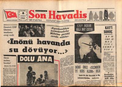 Son Havadis Gazetesi 8 Haziran 1966 - Fransa Bazı Şartlarla NATOda Kalmak İstiyor - Kontenjan Senatörleri Belli Oldu GZ123924 - 1