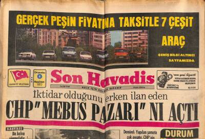 Son Havadis Gazetesi 8 Haziran 1977 - CHP Mebus Pazarını Açtı GZ56406 - 1