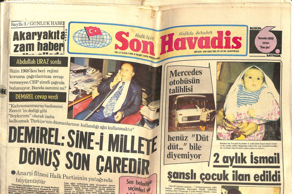 Son Havadis Gazetesi 8 Mart 1979 - Farah: Şah'a Süreyya'yı Unutturmak İçin Pek Çok Çaba Harcadım - İşte TRT'nin Adaleti GZ143086 - 1
